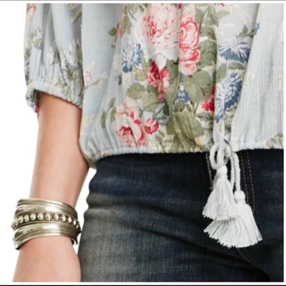 Denim & Supply Ralph Lauren Rl Boho Floral top - Picture 3 of 6
